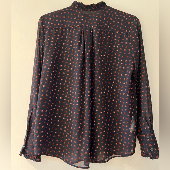 SALE!!!!Ann Taylor Blue Chiffon Blouse - Picture 3 of 13